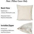 thumbnail image 5 of Block Print Throw Pillow Covers 18x18 Inch Set of 2 Vintage Floral Brown Outdoor Rustic Farmhouse Spring Fall Cottage Decorations Decorative Pillow Cases for Home Bed Living Room Couch Decor, 5 of 6