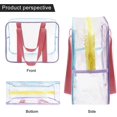 thumbnail image 4 of Bolsa de maquillaje transparente, bolsa de aseo, organizador de maquillaje de viaje, bolsa gruesa de PVC con cremallera Feliz Sencillez, 4 of 5