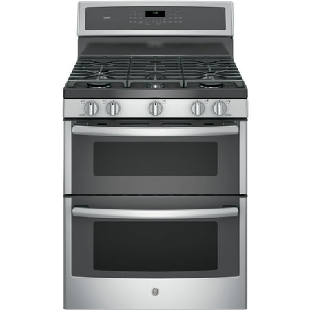 5 Burner Convection Gas Range - PGB960SEJSS 30 Freestanding Double Oven Gas Range with 6.8 cu. ft. Total Capacity 5 Burners Convection Self-Clean Grill/Griddle and Star-K Certified in Stainless Steel