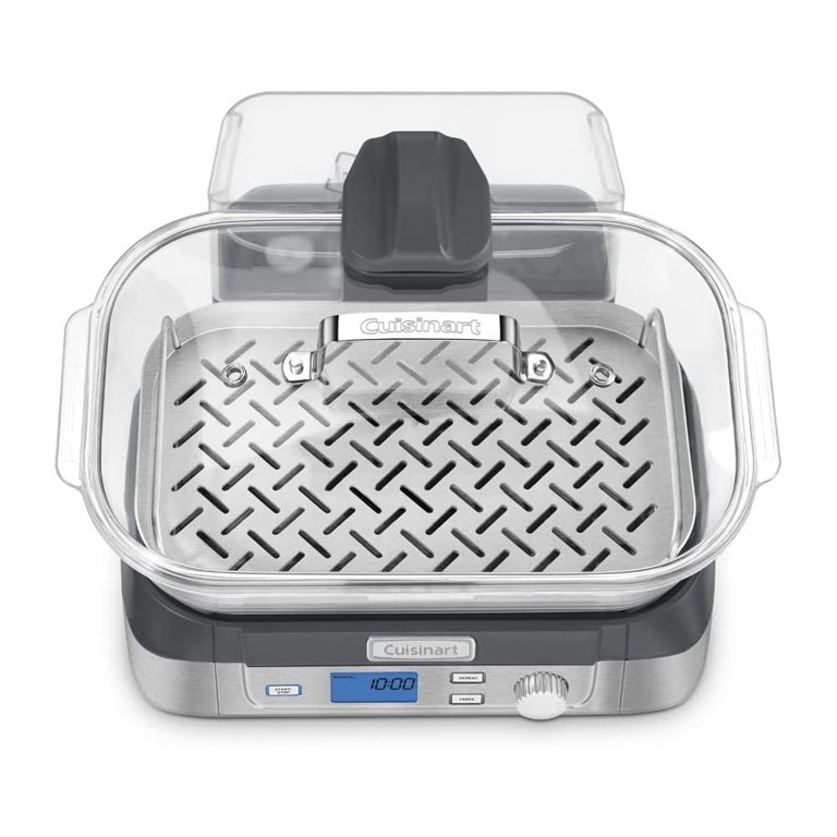 Cuisinart STM-1000 ガラススチーマー ステンレス Restored Cuisinart STM-1000FR Cook Fresh Digital Glass