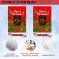 thumbnail image 5 of Christmas Dog Garden Flag 12x18 Inch Double Sided Winter Rottweiler with Poinsettia Gingerbread Ornaments Snowflakes for Outdoor Yard Lawn Porch Patio Welcome Decor, 5 of 6