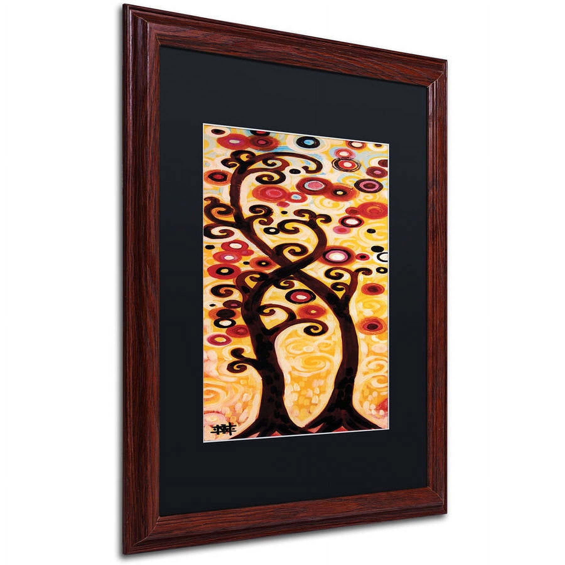 Trademark Fine Art "12" Canvas Art by Natasha Wescoat, Black Matte, Wood Frame