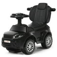 thumbnail image 4 of Costway Coche de paseo 3 en 1 Cochecito para niños pequeños Coche deslizante con música Negro, 4 of 4
