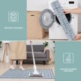 thumbnail image 6 of Blue Geometric Striped Pattern Kitchen Rugs Sets Of 3,Kitchen Runner Rugs Non Skid Washable,Decorative Kitchen Floor Mats for Kitchen,Sink,Laundry,17"x30"+ 17"x47" + 17"x59", 6 of 6