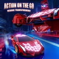 thumbnail image 6 of Aogsiyt 1:18 RC Car Transform Robot, Remote Control Cars for Kids, Birthday Gifts for 3-12 Year Old Boys , 360° Rotation, Upgraded Light-Up Version, 6 of 8