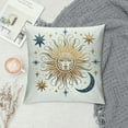thumbnail image 2 of Nawypu Throw Pillow Covers Moon and Sun with Day Work Gold Light Love Man Mark Medallion Medieval Night Ornament for Living Room Bedroom Sofa, 2 of 5