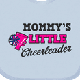 thumbnail image 4 of Inktastic Mommy's Little Cheerleader with Megaphone and Pom Poms Girls Baby Bib, 4 of 4