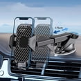 thumbnail image 4 of Soporte para teléfono móvil Soporte para teléfono móvil para coche Ventosa para coche 100% para salpicadero de coche Parabrisas Soporte para teléfono para coche Compatible con todos los teléfonos, 4 of 6