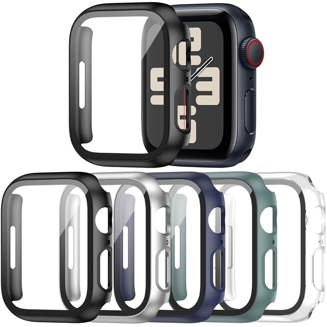 Funda protectora y protector de pantalla para Apple Watch de 44 mm