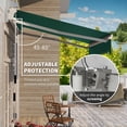 thumbnail image 6 of Outsunny 8' x 7' Patio Retractable Awning, Manual Exterior Sun Shade Deck Window Cover, Green, 6 of 6