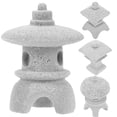 thumbnail image 1 of 4pcs mini estatua de pagoda en miniatura figurina de pagoda de bricolaje de micro paisaje decoración, 1 of 5