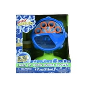 Angle View: Sunny Days Entertainment Maxx Bubbles Turbo Bubble Blower for Kids with LED Light-Up for Nighttime Play and Adjustable Blowing Angles