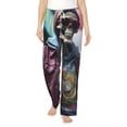 thumbnail image 2 of Picia Skeleton Cool Street Fashion Womens Soft Woven Cotton Elastic Waistband Sleep Pajama Pant Lounge Sleep Pant With Pockets And Drawstring-Small, 2 of 9