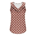thumbnail image 6 of fatyb Womens Tank Tops Ruffle V Neck Sleeveless Tunic Shirts Print Summer Casual Blouses Loose Tee, 6 of 6