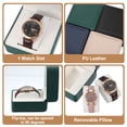 thumbnail image 4 of Estuche de viaje para reloj, caja de almacenamiento de reloj de cuero PU, soporte para un reloj, organizador, rollo de reloj portátil para hombres y mujeres, regalo de cumpleaños y aniversario, negro, 4 of 6