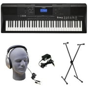 Yamaha PSR-EW400 76-Key Portable Keyboard Pack with Headphones, Power Supply, and Stand