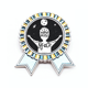 thumbnail image 1 of más espacio negro citar Insignia broche Medalla ganadora, 1 of 3