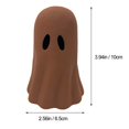 thumbnail image 3 of 3.94" Mini Ghosts Small Scary Ghost Figurines, Resin Ghost Sculpture Statue,Halloween Resin Figurine Decorative Tabletop Decor For Halloween Home Cute Collectible Party Decoration(Coffee), 3 of 9