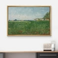 thumbnail image 3 of wall26 Framed Canvas Print Wall Art Pastel Green Farmland Ranch Village Nature Wilderness Illustrations Fine Art Farmhouse/Country Decorative Rustic for Living Room, Bedroom, Office - 16"x24&quo, 3 of 7