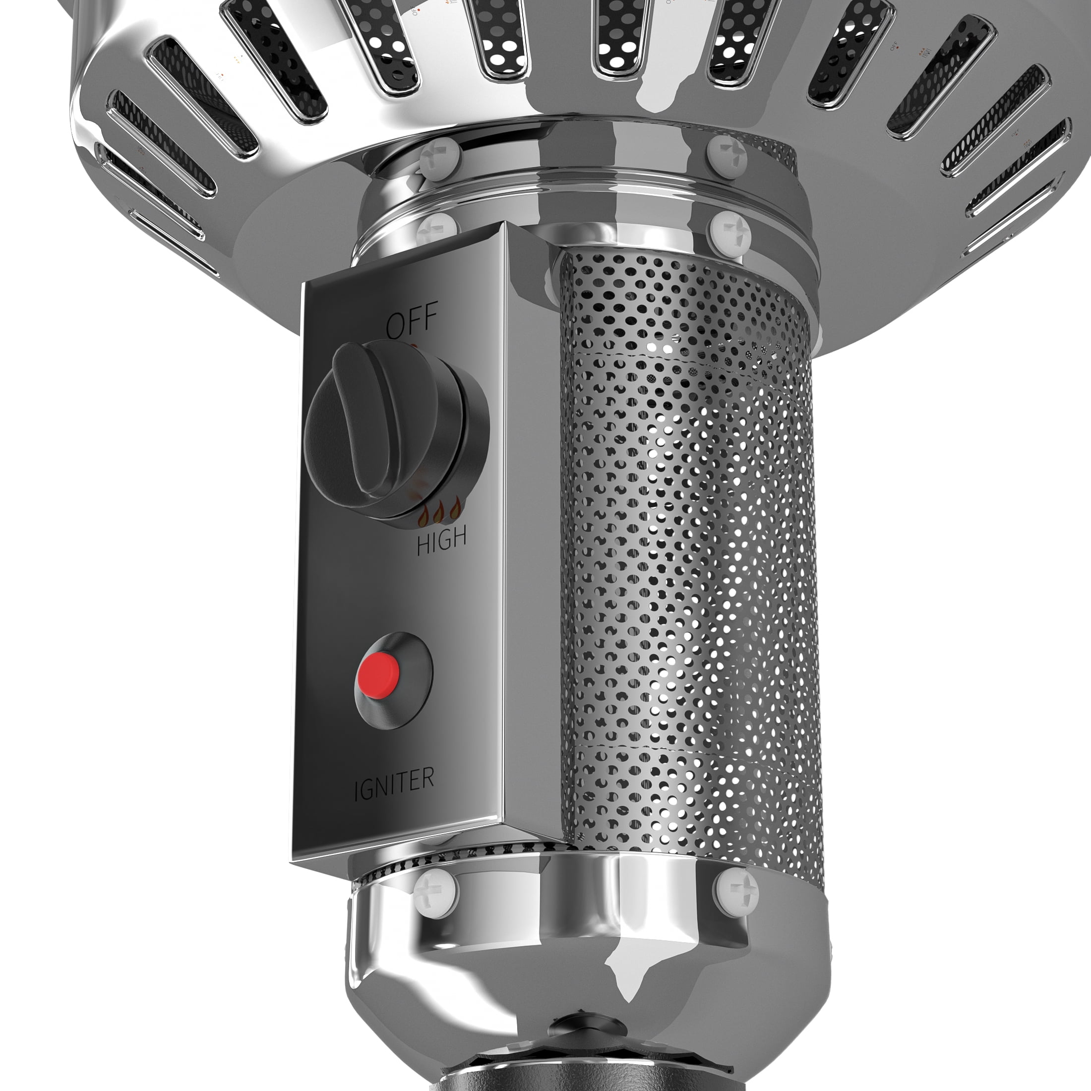 PARIS 47,000 BTU Propane Patio Heater with Wheels for Patio Garden or Restaurant, Bronze