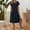 Navy, variant on Women Fashion Long Dress Solid Round Neck Pocket Pleated Short Sleeve Dress Woman's Casual Dresses Causal Maxi Dresses for Women Woman Tan Dress Easter Dresses for Women plus Size Maxi Dresses for
