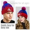 thumbnail image 4 of Buffalo Football Team Winter Knit Beanie, Cuffed Stylish Sport Toque Cap for Cold Weather, 4 of 7