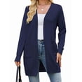 thumbnail image 3 of Women Cardigan Sweater Lightweight Open Front Long Sleeve Soft Fine Knit Casual Trendy Kimono Cardigans with Pockets, 3 of 9