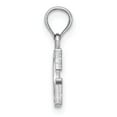 thumbnail image 2 of Diamond2Deal 14K White Gold Block Letter G Initial Pendant for Women, 2 of 6