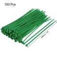 thumbnail image 2 of Uxcell 7.8-Inch Cable Craft DIY Ties Self-Locking Zip Nylon Green 100 Pack, 2 of 5