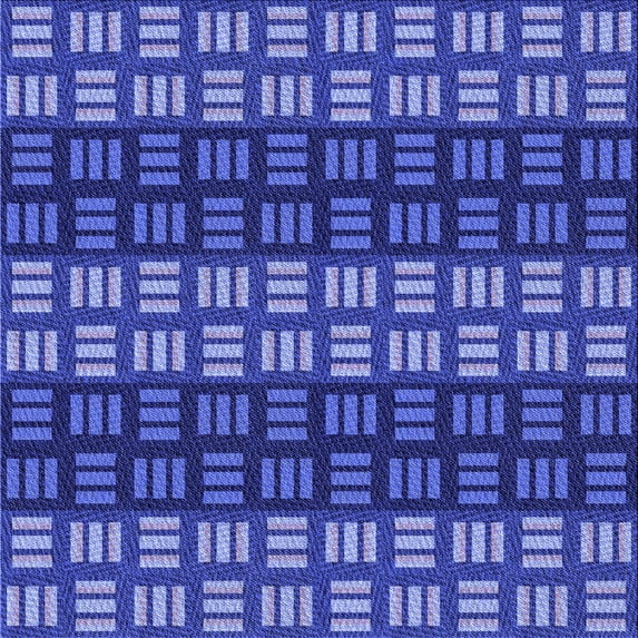 Ahgly Company Indoor Square Patterned Sky Blue Dress Blue Area Rugs, 8' Square