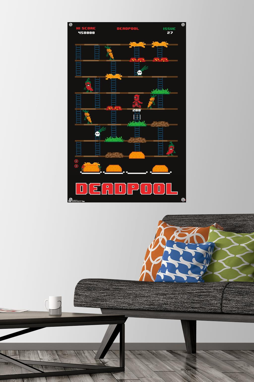 Marvel Comics - Deadpool - Game Wall Poster with Push Pins, 22.375" x 34"