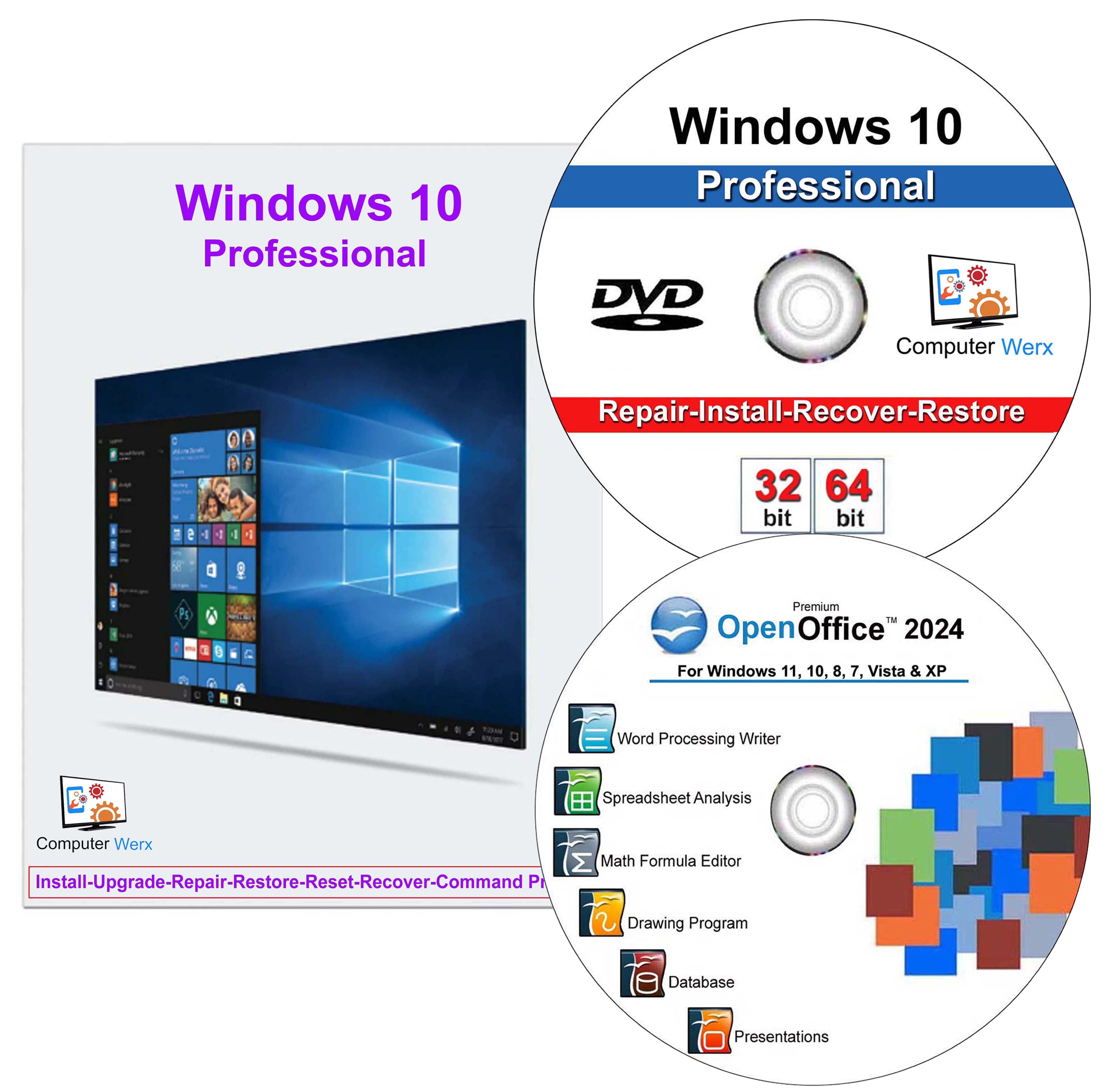 Windows 10pro 64ピット Windows 10 Pro OEM 64 Bit - English Full Product DVD with