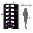 thumbnail image 3 of Uforic 6 Tier Bookshelf with LED Light, 70.8 " Modern Bookcase, L-Shaped Bookcase Corner shelf Storage Organizer Display Shelf for Home Office, Living Room,Bedroom, Black, 3 of 8