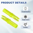 thumbnail image 3 of Uxcell Archery Arrows Nocks 6.2mm, Plastic Insert Arrow Nock Replacement Arrow Tails for Shooting Compound Recurve Yellow, 3 of 7