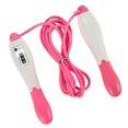 thumbnail image 1 of Sonducket Cuerda para saltar profesional con contador giratorio de 2,7 metros, velocidad rápida ajustable, conteo, cuerda para saltar, accesorio Accesorios para máquinas de ejercicios Rosado, 1 of 6