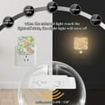 thumbnail image 4 of Yayeee 2-Pack Plug in LED Night Lights with Light Sensors Motion Detectors, Floral Pattern, 4 of 7