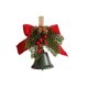 thumbnail image 1 of Decoraciones de Árbol de Navidad Ornamento de Campana de Metal Rústico con Agujas de Pino Bayas Arco,Colgante para Corona Puerta Ventana Boda Fiesta Tienda Alegría de Vacaciones,Ornamentos de Árbol De, 1 of 6