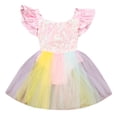 thumbnail image 2 of Weiqiqre Robes Décontractées pour Filles, Barboteuse Sans Manches en Dentelle à Sequins pour Bébé Fille, 2 of 9
