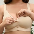 thumbnail image 6 of Ohufall Women's Bra Front Closure Padded Full Coverage Wire-Free Bras Comfortable Wide Strap, Plus Size Bras, 40B/C-50B/C, 6 of 9