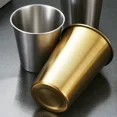 thumbnail image 3 of Zhuge 2pack Stainless Steel Cups Shatterproof Cup -Stackable Durable cup-Silver,260ML, 3 of 3