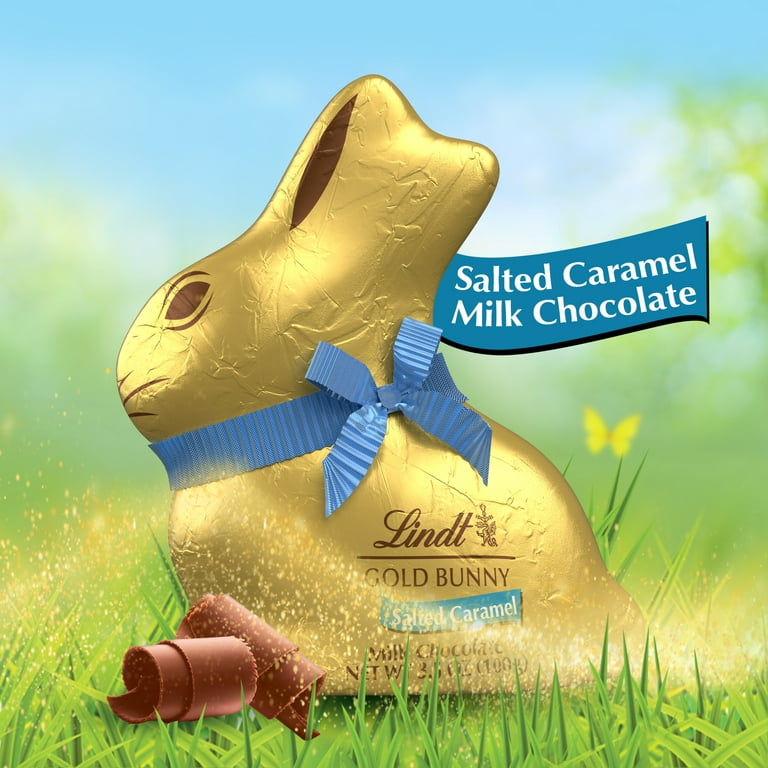 Lindt Gold Bunny, Salted Caramel Milk Chocolate, Easter Chocolate
