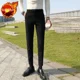 thumbnail image 3 of Pantalones de traje masculino elásticos de sastrería social con trenzas Pantalones de verano para hombre drapeados rectos fluidos ajustados elásticos de negocios elegantes, 3 of 5