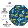 thumbnail image 3 of Vsdgher Dump Truck Print Leather Coasters for Drinks, Durable Drink Coasters 4 Set for Tabletop Protection, Luxurious Home Décor and Housewarming Gift-Octagon, 3 of 6