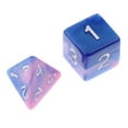 thumbnail image 3 of Juego De 7 Dados De Acrílico, Colores Dobles Con Números (D4 / D6 / D8 / D10 / D12 / D20) Para \u0026 RPG Supplies Azul rosado Baoblaze Juegos de mesa de dados poliédricos, 3 of 8