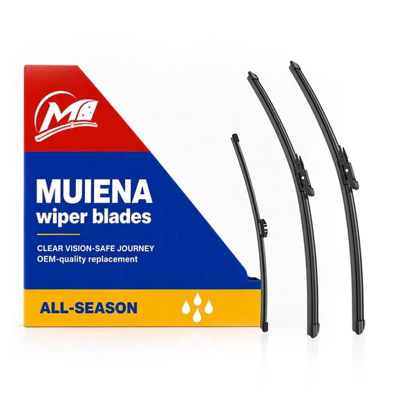 MUIENA Windshield Wipers Replacement for 2015-2023 Ford Edge,OEM Quality Premium All-Season Front Rear Wiper Blades-28" 28" 14"(Pack of 3)