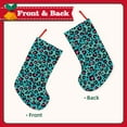 thumbnail image 2 of Salouo Leopard 1 Print Christmas Decorations Stockings 1 Pack 18'' Xmas Stockings Holiday Stocking Personalized Farmhouse Decor for Home Family Party Tree, 2 of 7