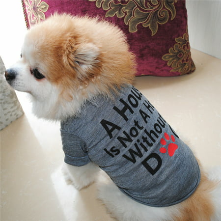 Best Dog Lover Gifts Cotton Summer Shirt Small Dog Cat Pet Clothes Vest T (Best Cutaway Collar Shirts)