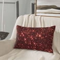 thumbnail image 5 of Balery Red Glitter Texture Bedding Queen Pillow Cases - Envelope Closure - Soft Brushed Microfiber Fabric - Shrinkage and Fade Resistant Pillow Cases-14"x20", 5 of 6