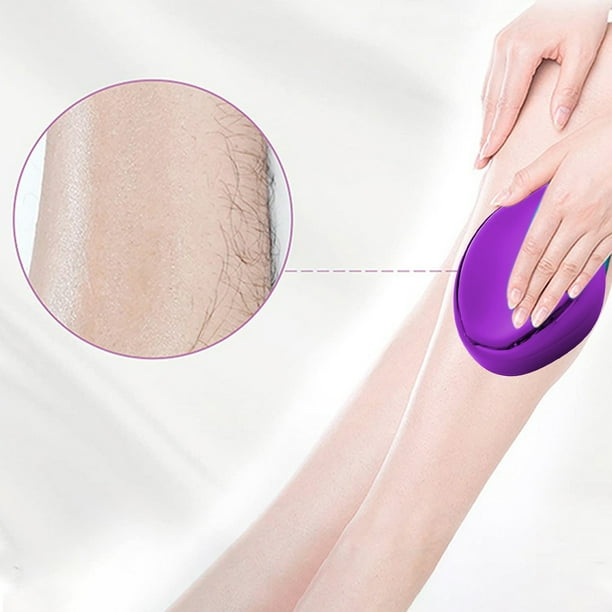 Pisexur Belleza Maquillaje Removedor de vello de cristal reutilizable, herramienta exfoliante para depilación, borrador de vello para espalda, brazos, piernas, borrador de para mujeres y hombres
