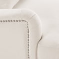 thumbnail image 6 of Carolayne Upholstered Accent Chair Comfy Armchair with Pillows for Living Room, Bedroom, Ivory White, 6 of 7